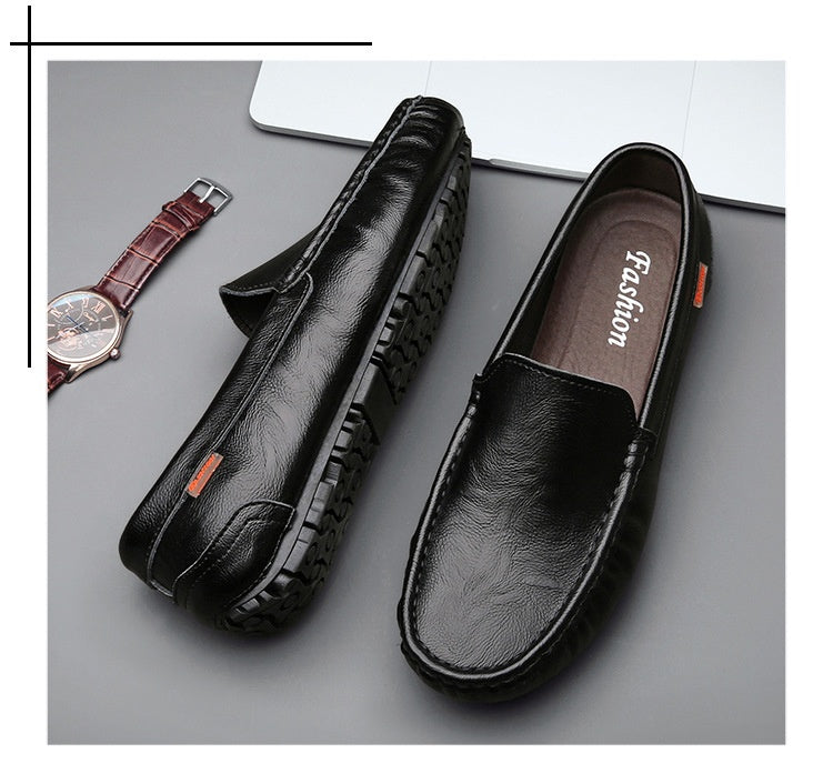 Leather loafers in British style Loafers