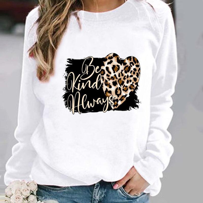 Women - Printed Sweatshirt - Comfortable Cotton - Trendy and Stylish Apparel