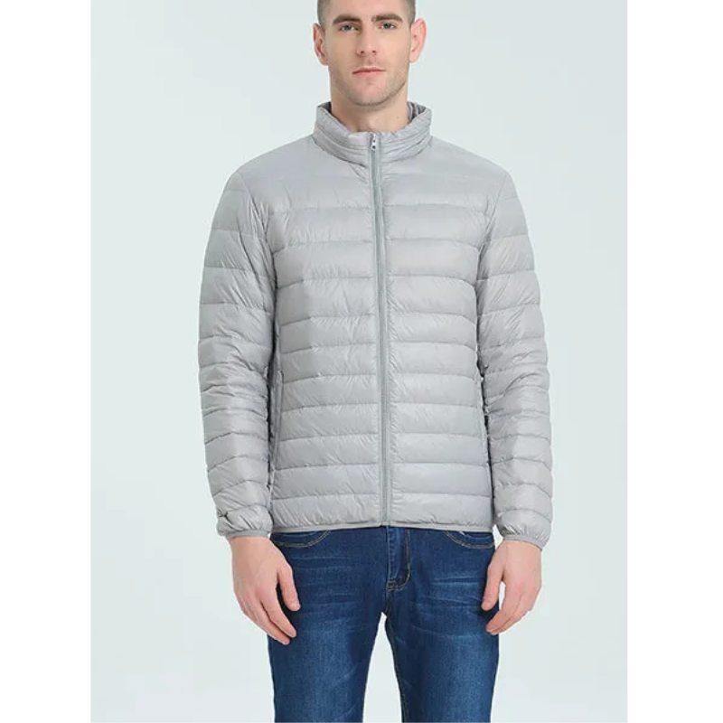 Men's quilted transition jacket lightweight, Insulated, With zip