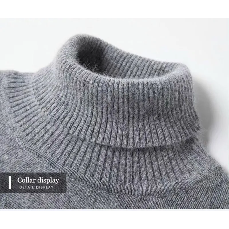 Classic turtleneck jumper made from the finest wool