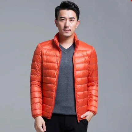 Lightweight quilted transitional jacket for men