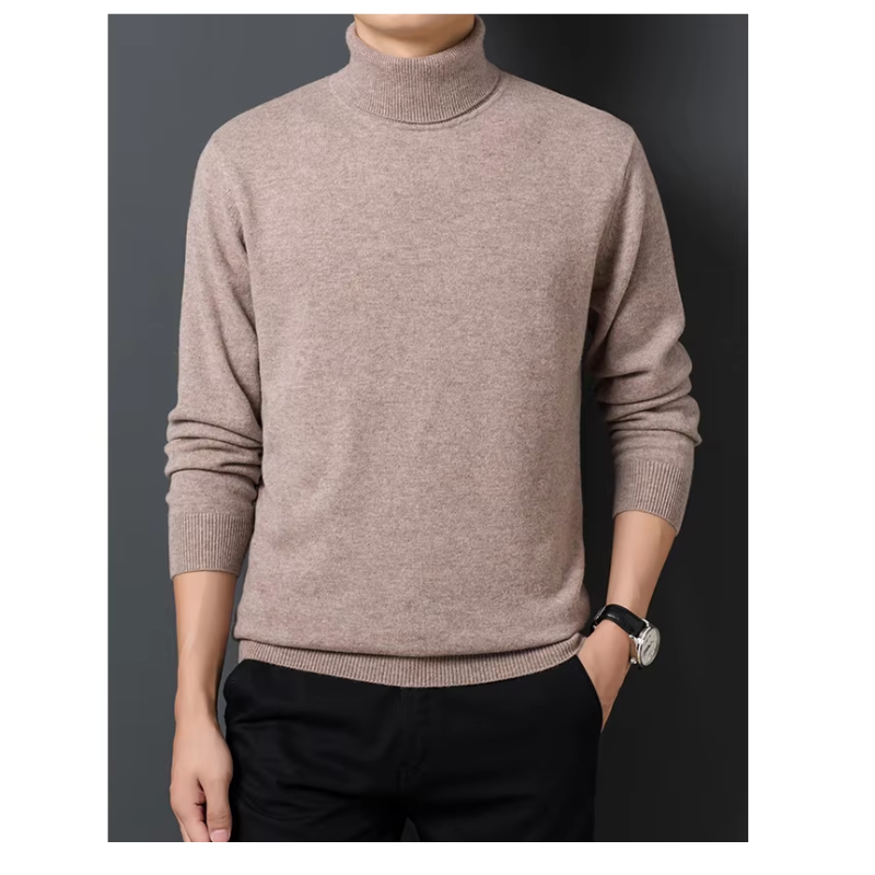 Soft turtleneck jumper for leisure and the office