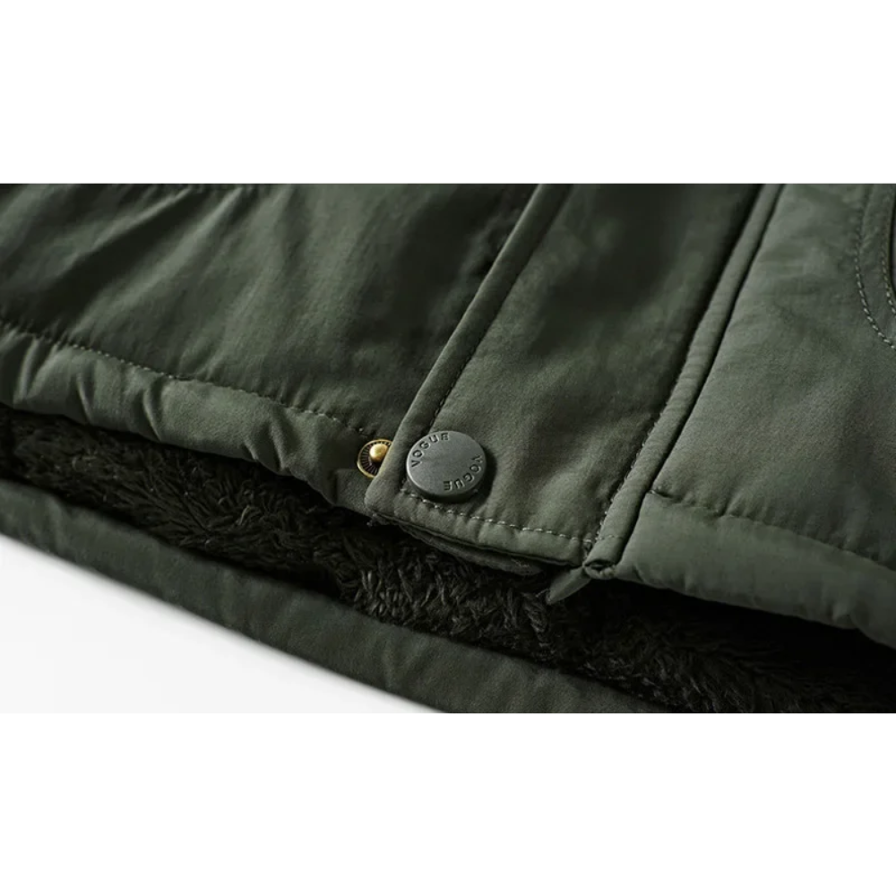 High-quality parka jacket for men with warm fleece lining