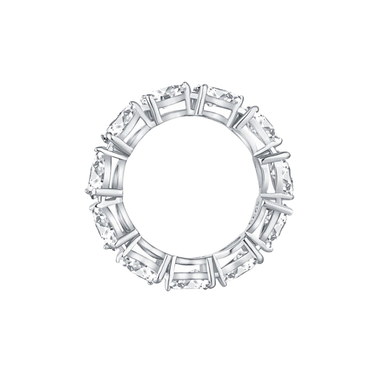 Eternity ring with marquise-cut stones