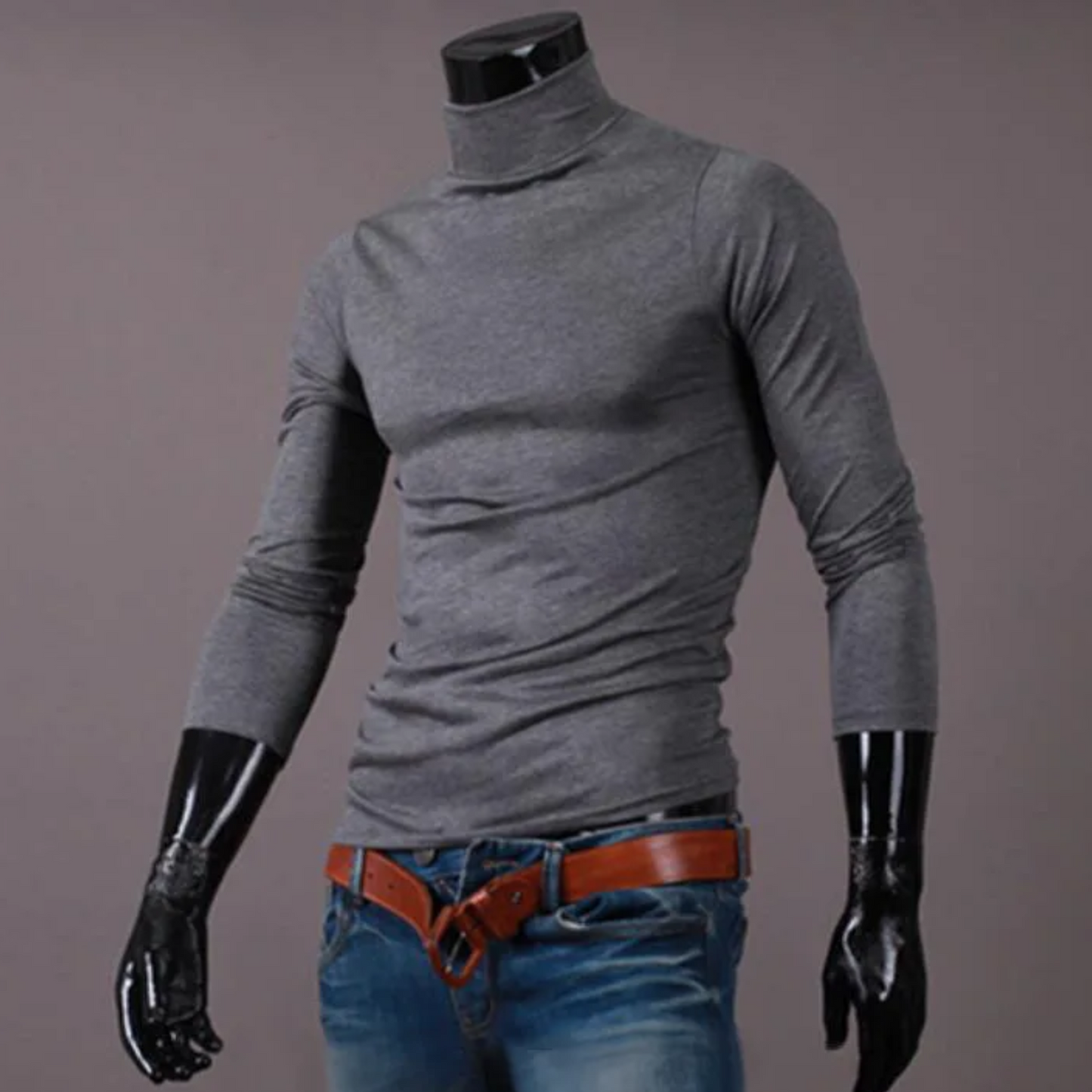 Lightweight turtleneck jumper for sport and leisure