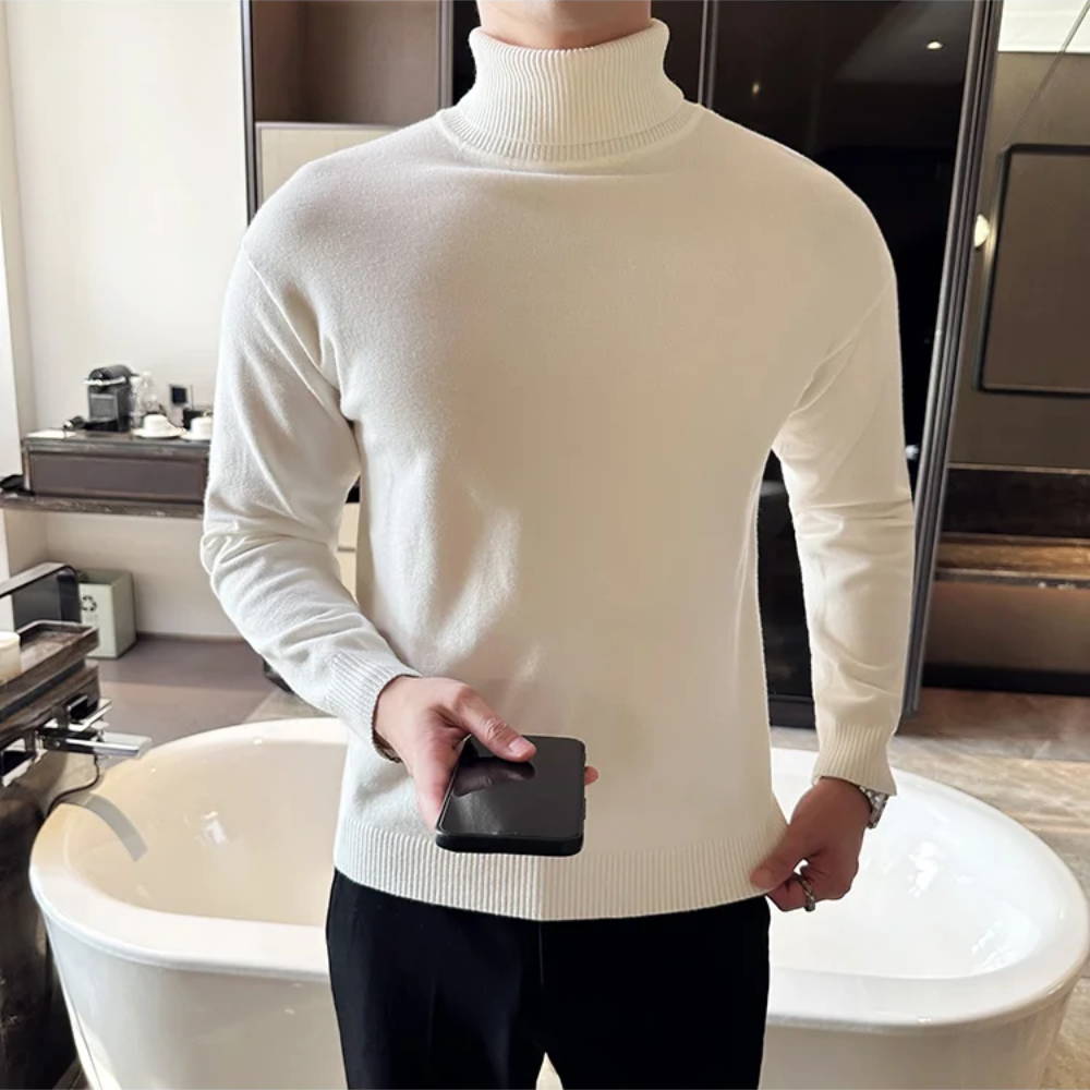 Comfortable fit Turtleneck jumper men