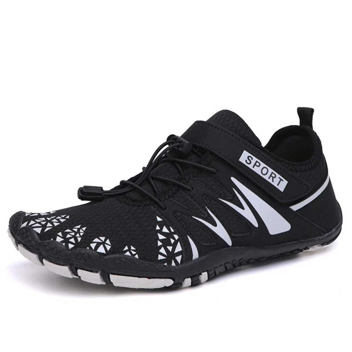 Breathable stretchy laces water barefoot shoes men