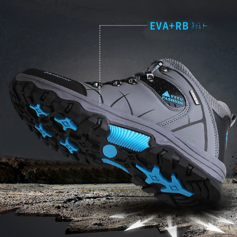 Hiking Shoes Men's Waterproof Warm Lined Outdoor Trekking Shoes