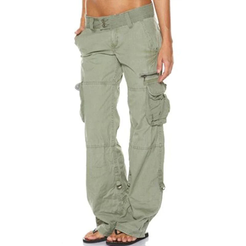 Ladies' cargo trousers with pockets