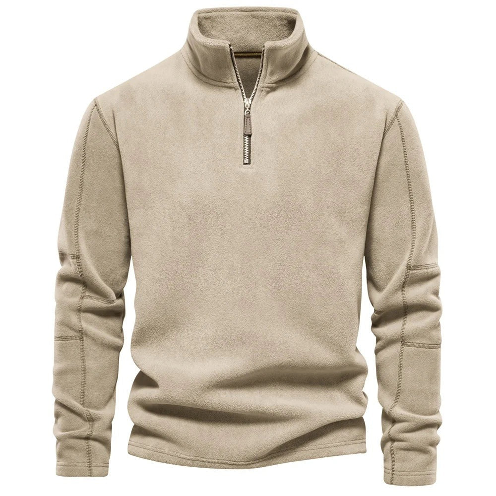 Men - Fleece Zip-Up Jumper - Comfortable and Stylish Winter Layer - Perfect for Cold Weather