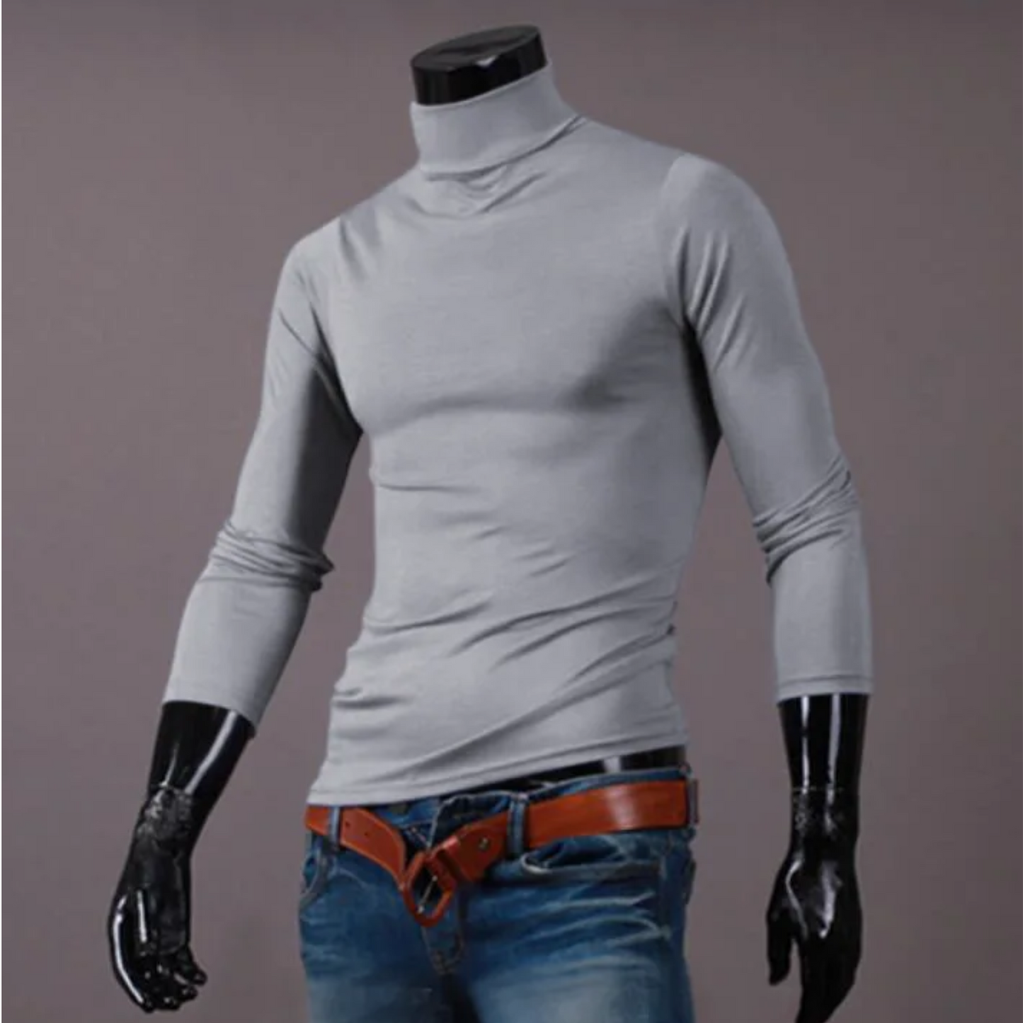 Lightweight turtleneck jumper for sport and leisure