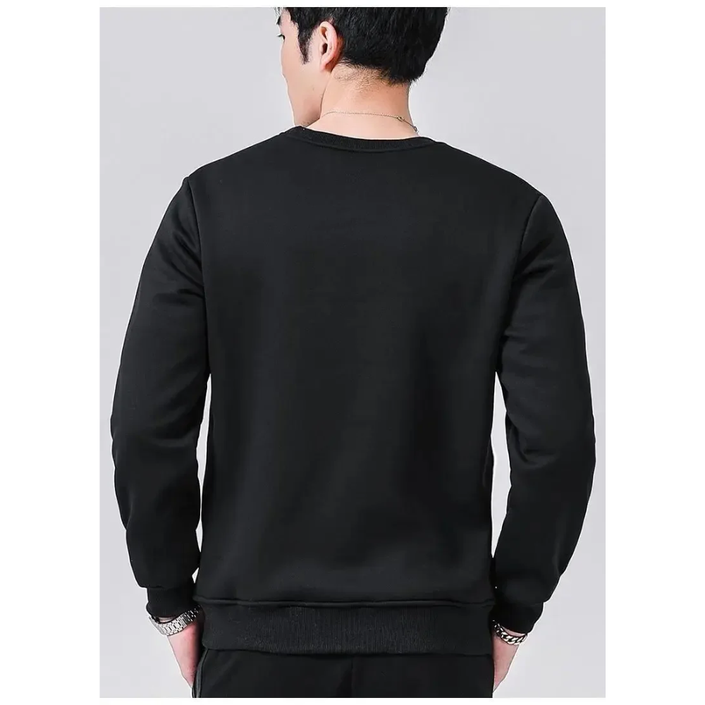 Warmly lined sweatshirt with zip