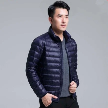 Lightweight quilted transitional jacket for men