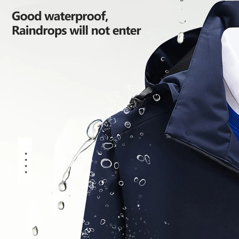 Men's mackintosh Windproof Waterproof with adjustable hood