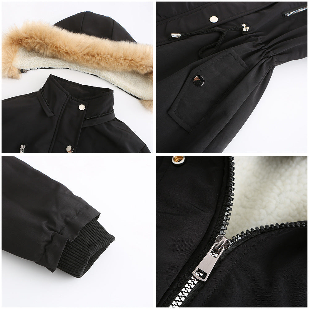 Women - Winter Parka - Thick Lambswool/Cotton Blend - Warm & Stylish Cold Weather Outerwear