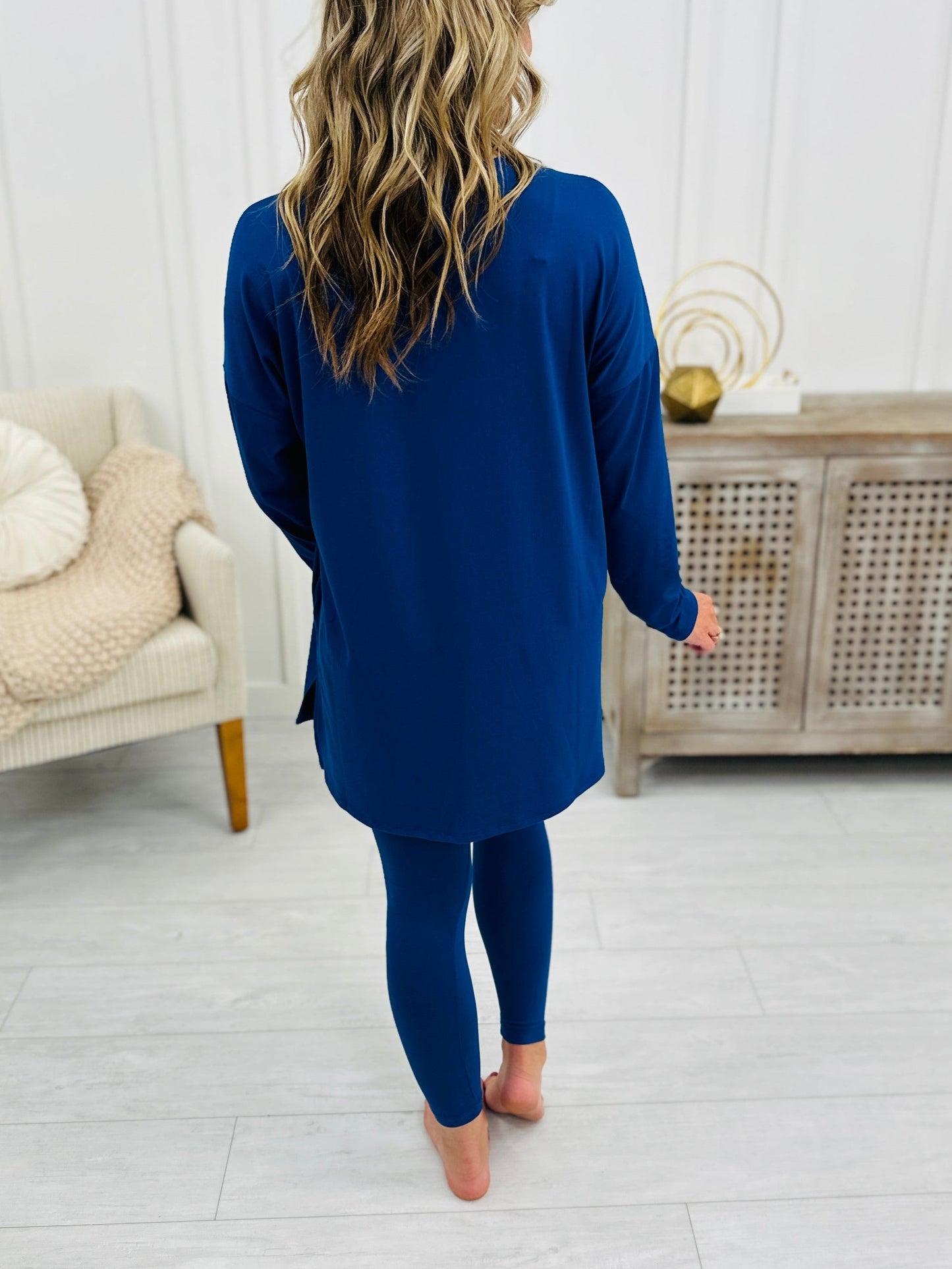 Women - Long-Sleeved Loungewear Set - Cozy Comfort - Perfect for Relaxation and Leisure