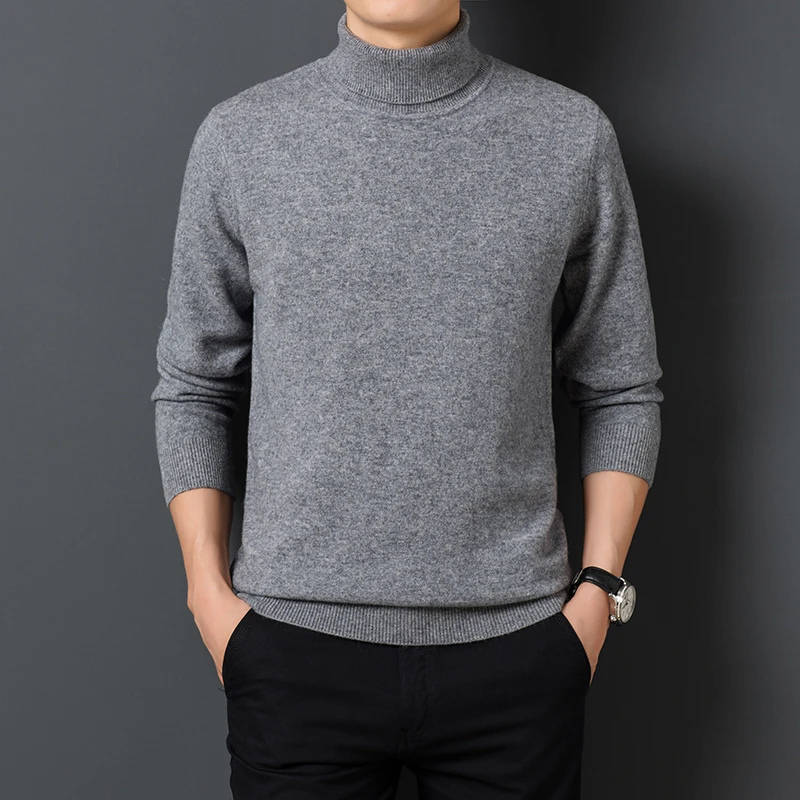 Soft turtleneck jumper for leisure and the office