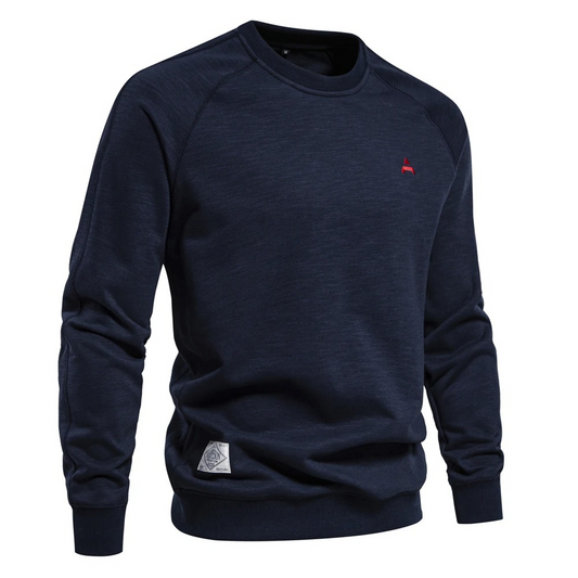 Men's jumper with raglan sleeves, round neck Casual jumper