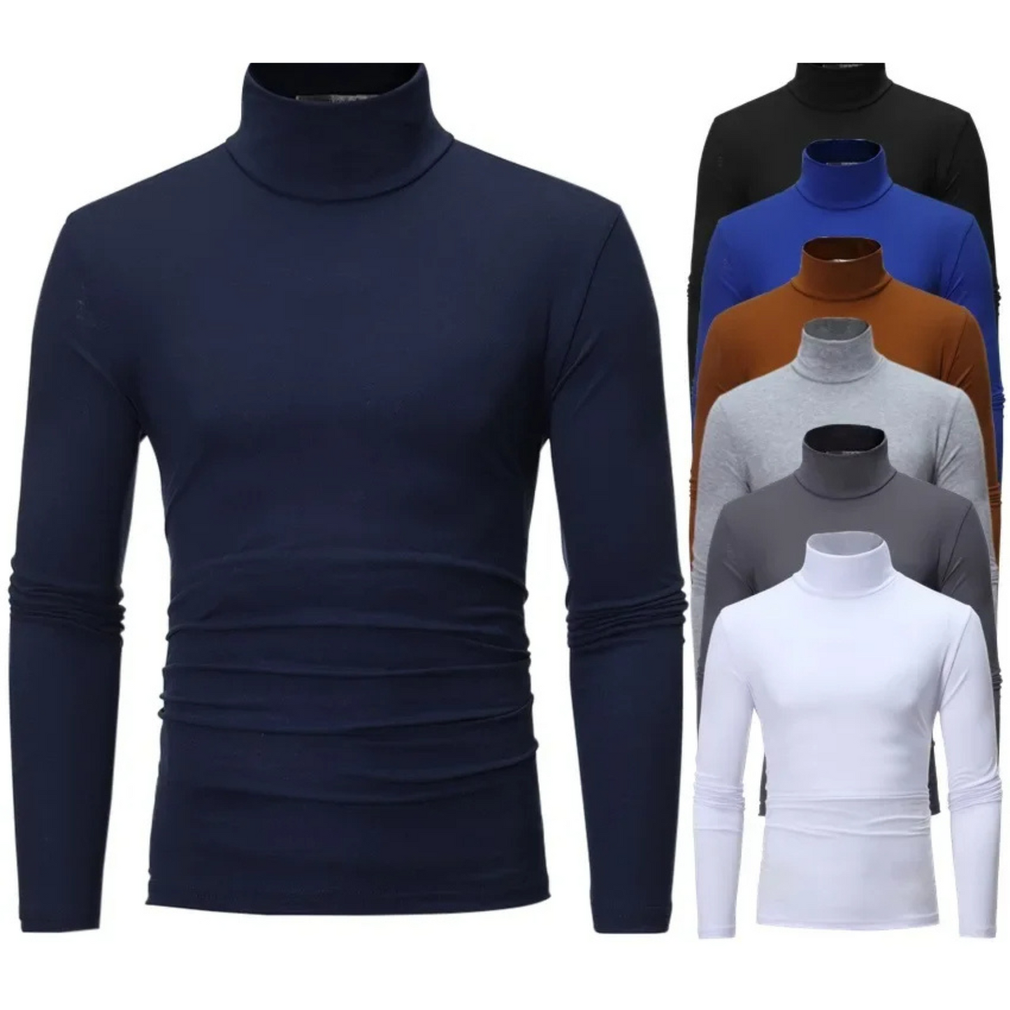 Lightweight turtleneck jumper for sport and leisure