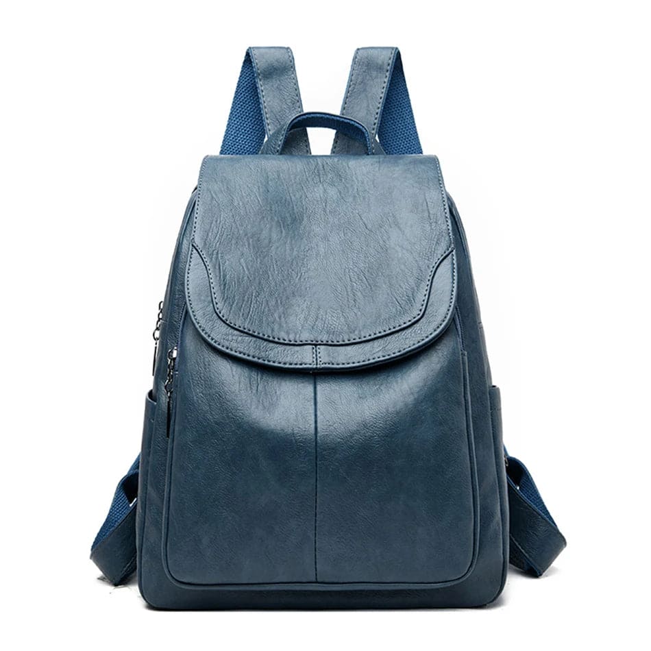 Women's - Leather Rucksack - Stylish & Practical Design - Durable & Trendy Backpack for Everyday Use