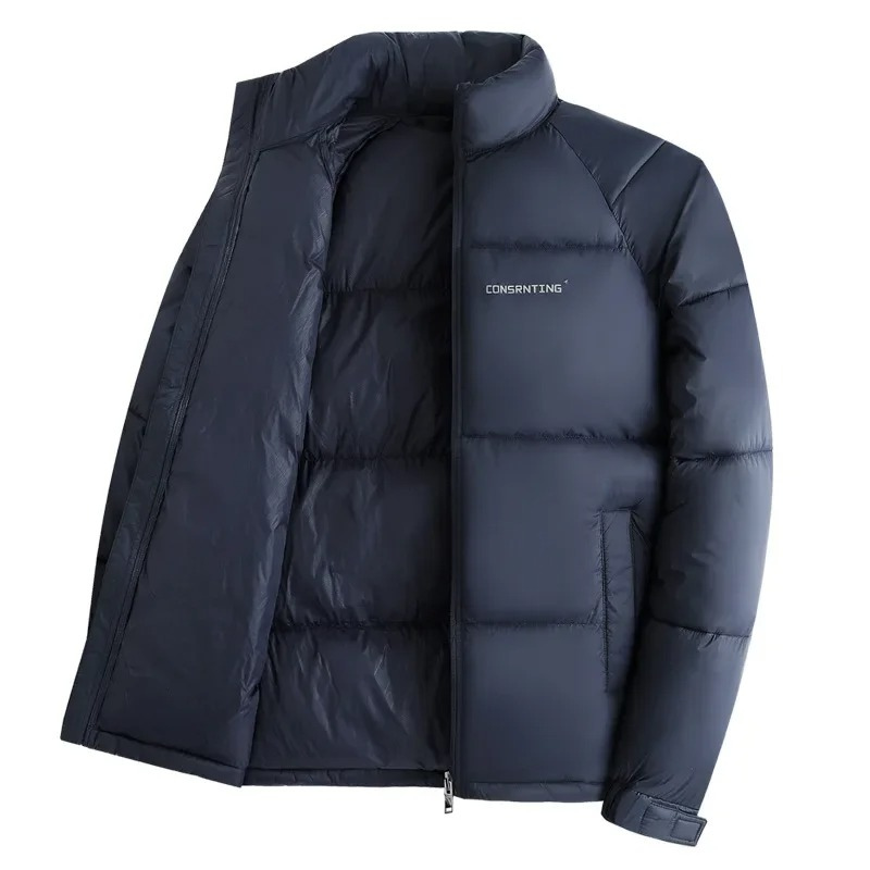 Men's puffer jacket with logo and zip