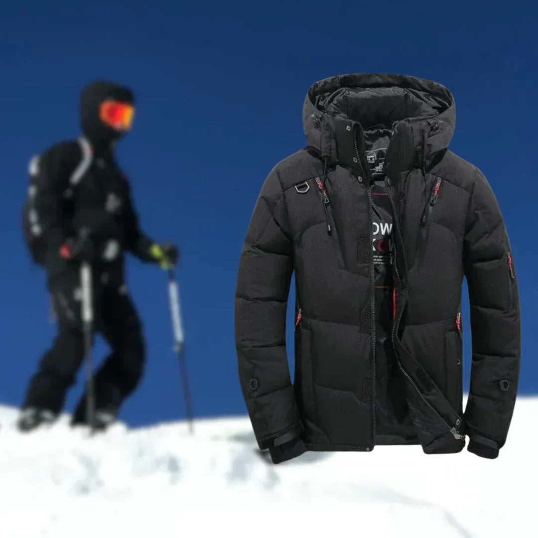 High-quality winter coat with detachable hood