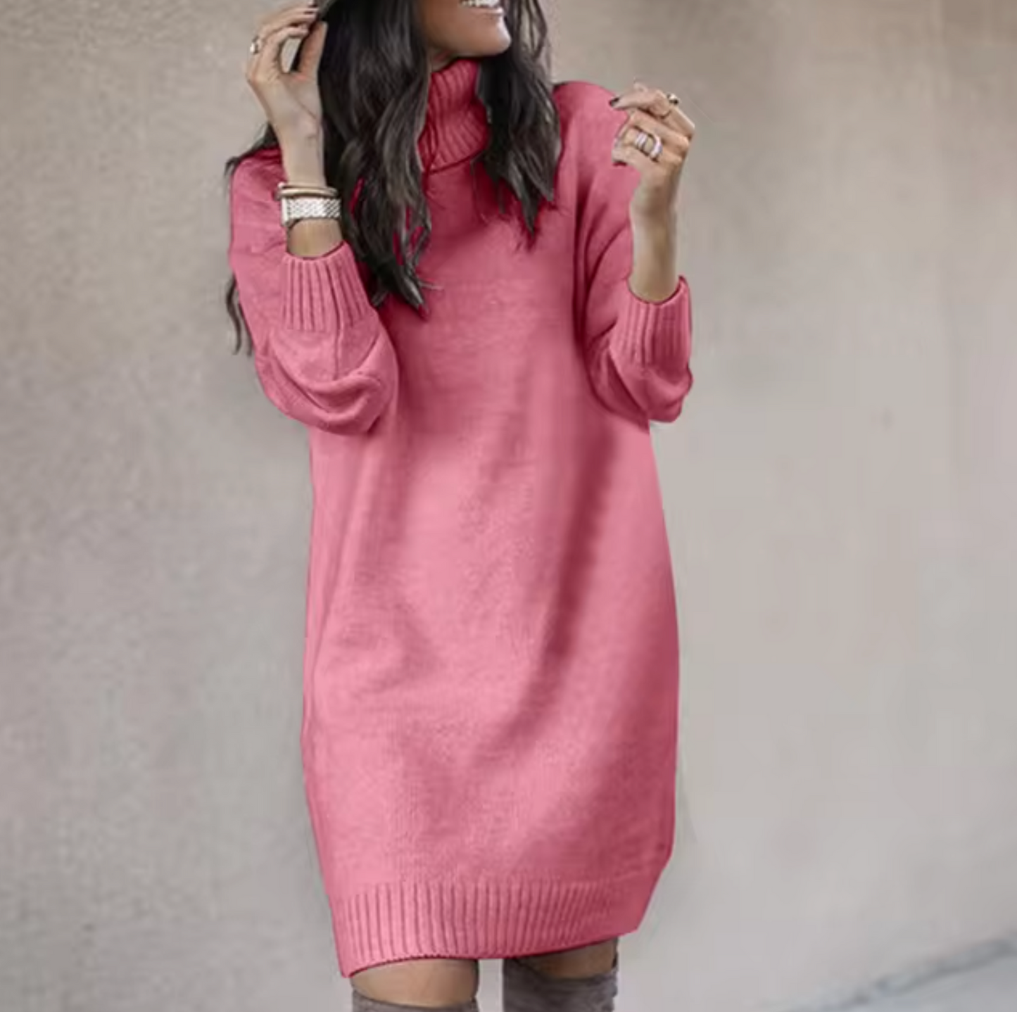 Loose jumper dress