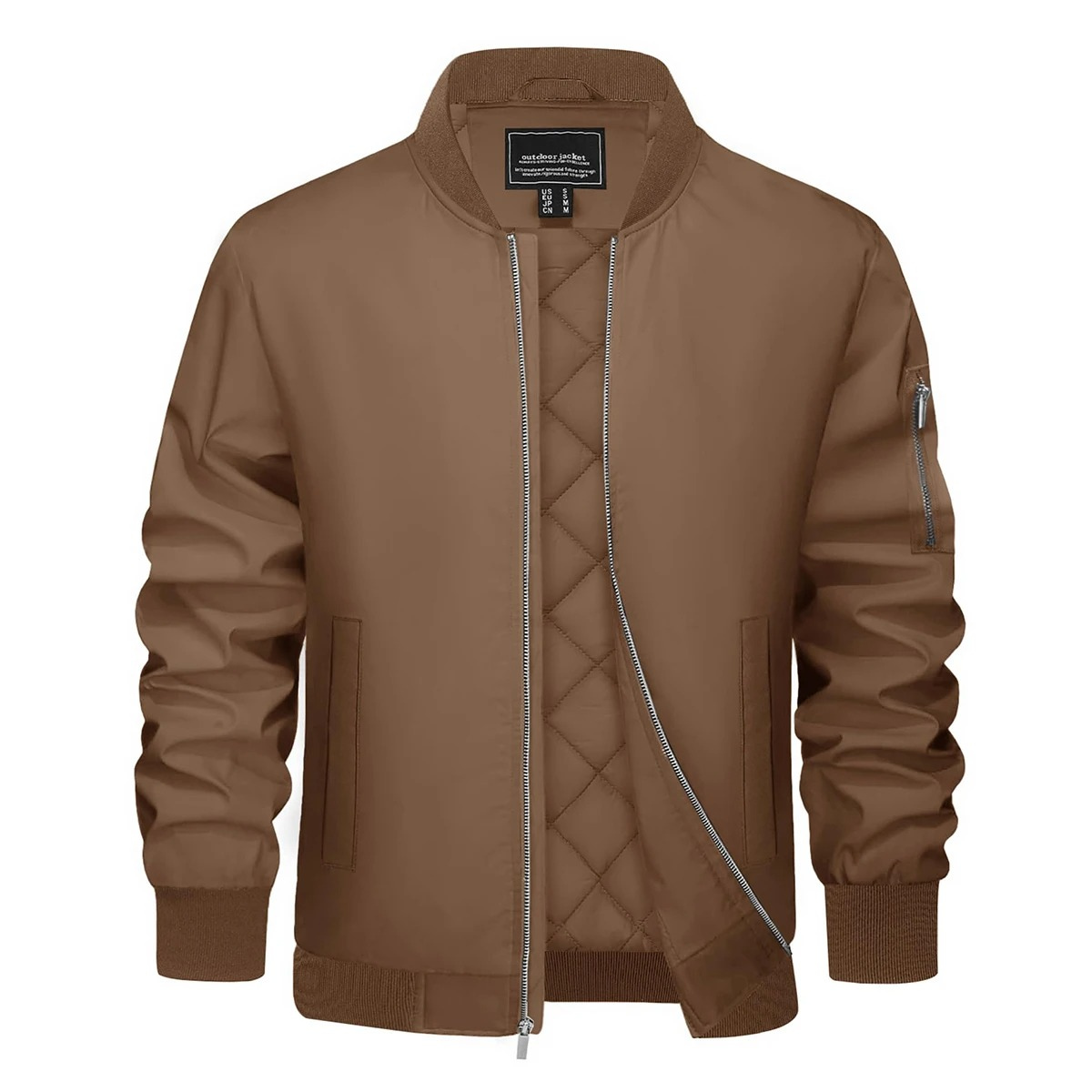 Men's quilted transitional Bomber jacket