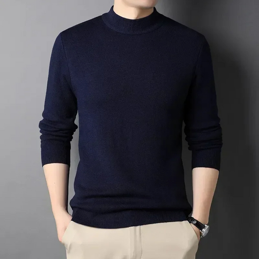 Warm knitted jumper in soft wool