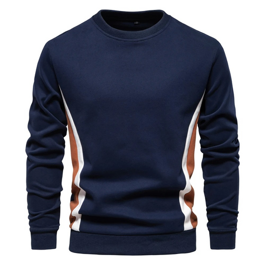 Casual jumper with side stripes