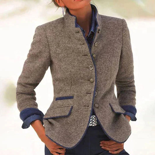 Single-coloured formal jacket