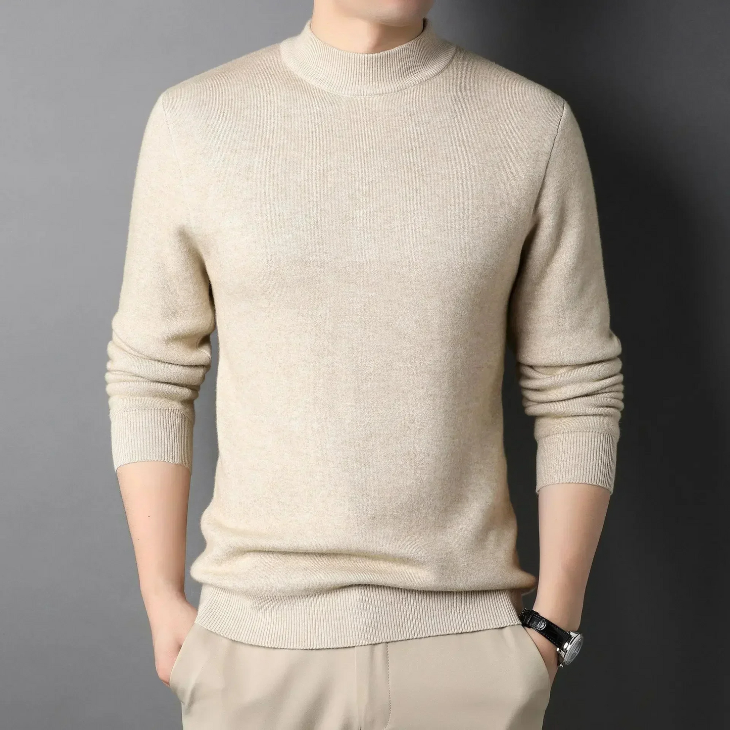 Soft slim fit winter jumper