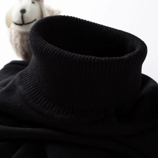 Soft turtleneck jumper for winter comfort