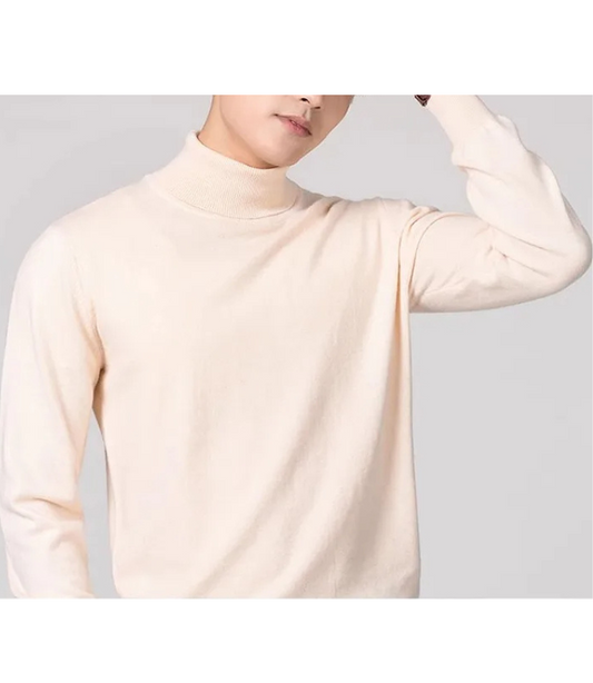 Classic turtleneck jumper in fine knit