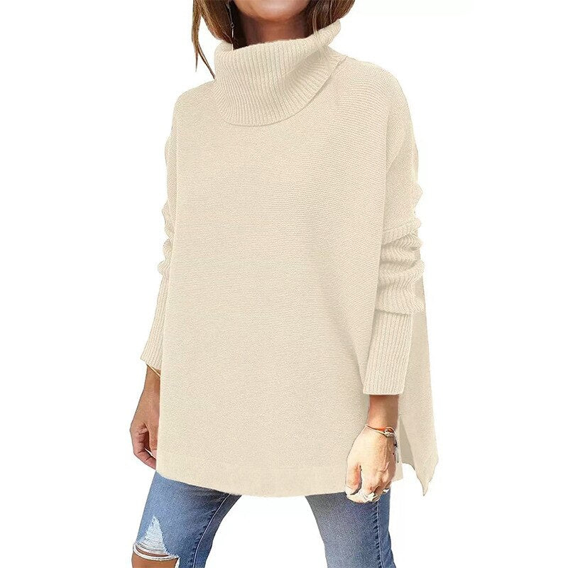 Roller collar pullover