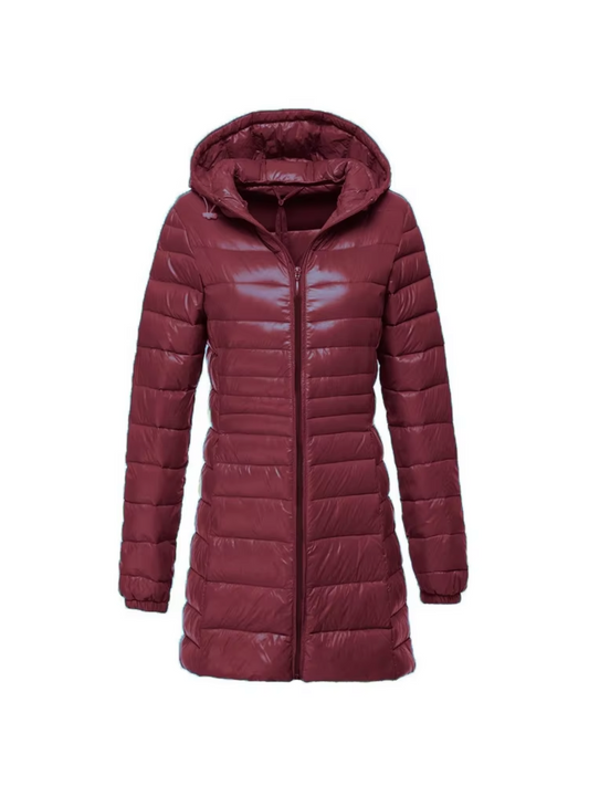 Long quilted jacket