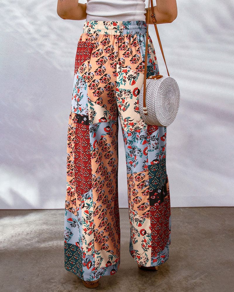 Boho pattern trousers