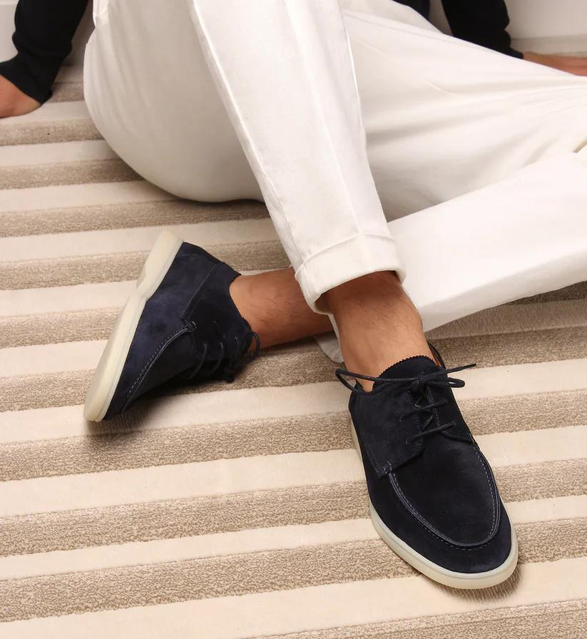 Men's elegant suede shoes