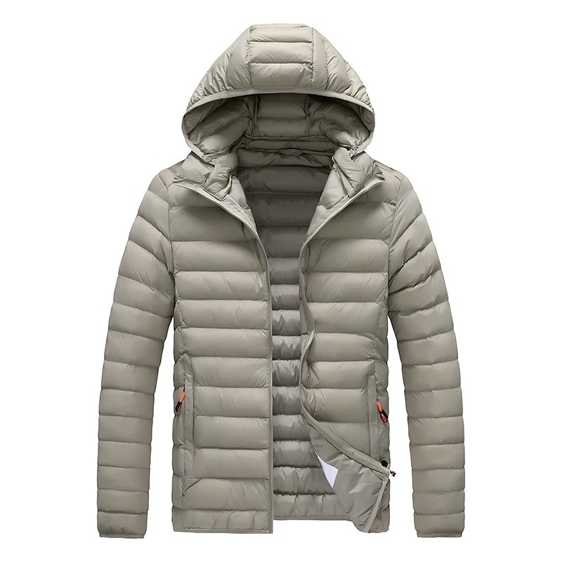 Men's quilted transition jacket With hood