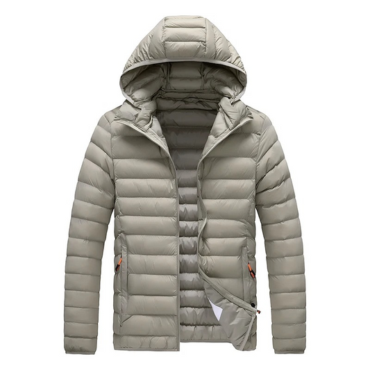 Men's quilted transition jacket With hood