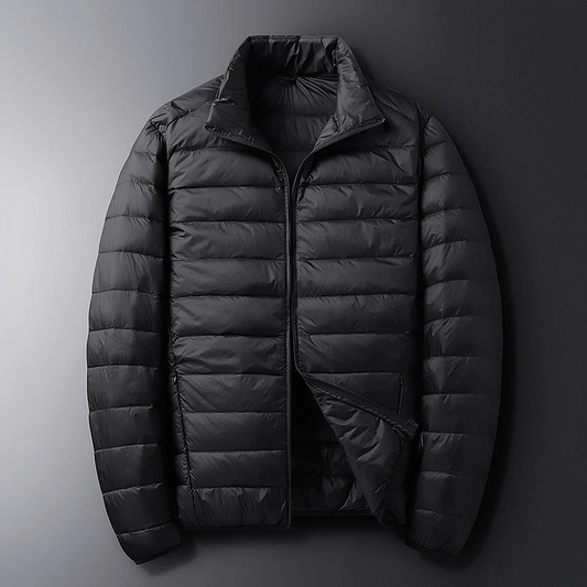 Men's quilted transitional jacket warm and casual