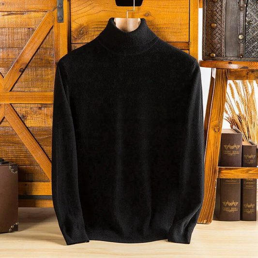 Classic turtleneck jumper made from the finest wool