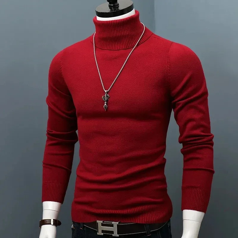 Tight-fitting knitted jumper slim fit