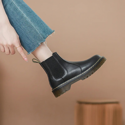 Women's Chelsea Boots with Classic Style and Elastic Sides