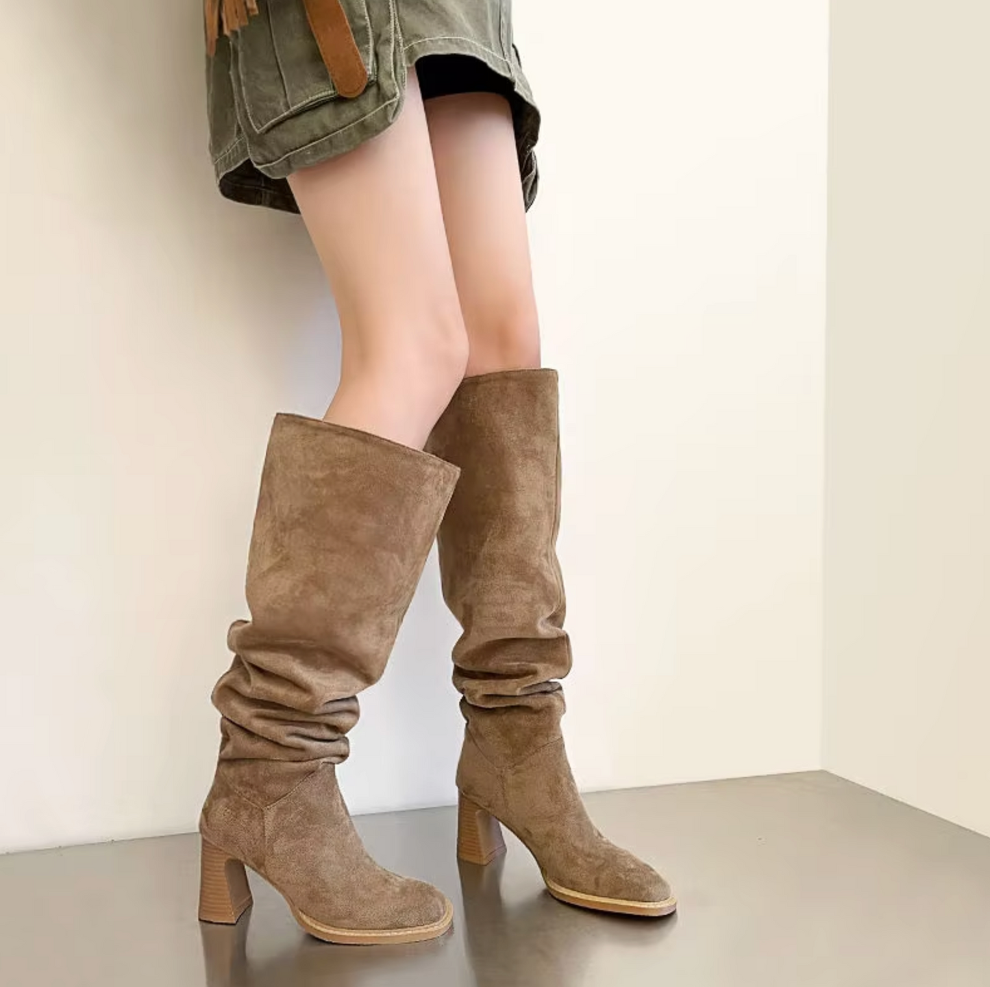 Boots with high heel