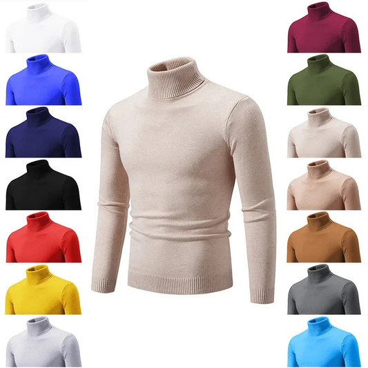 Elegant turtleneck jumper in fine knit