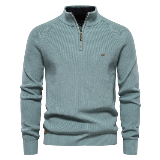 Half zip men's jumper for a casual and stylish look