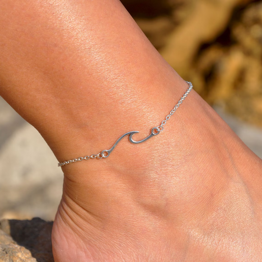 Wave anklet