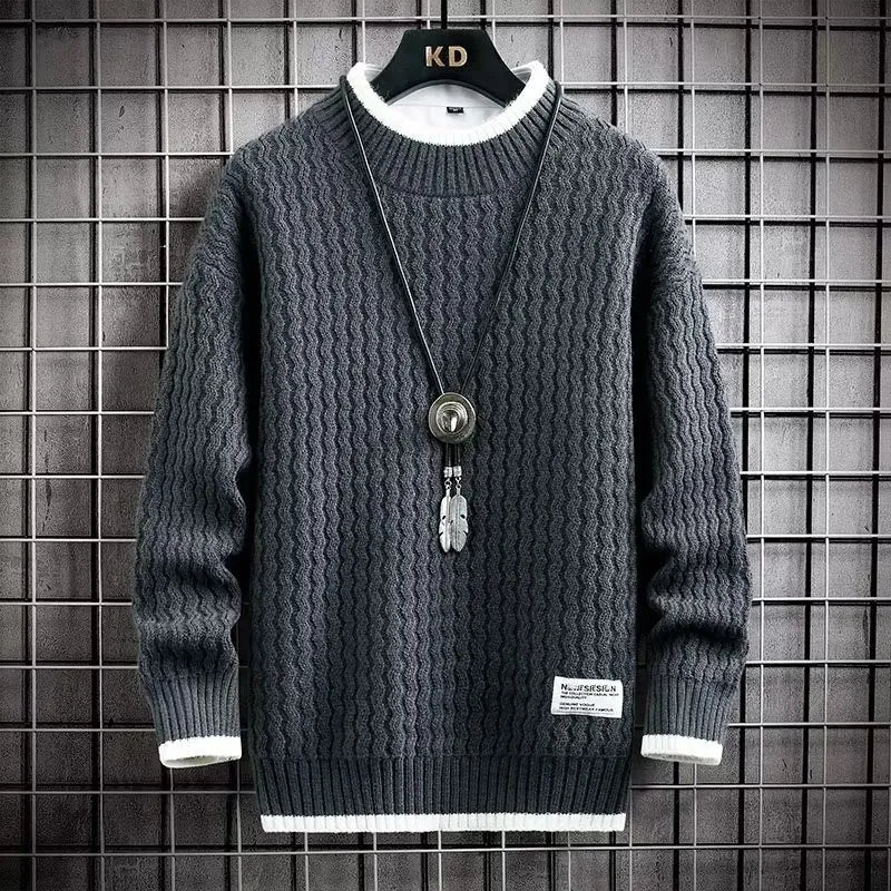 Soft knitted jumper for men