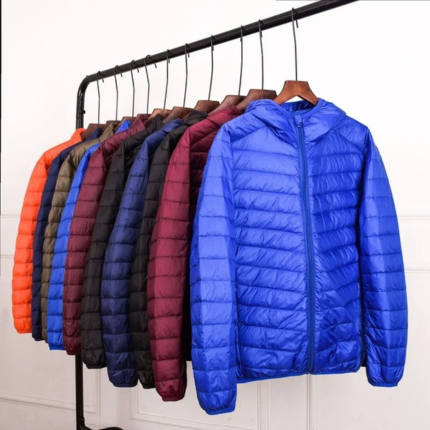 Lightweight quilted transitional jacket for men